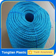 Factory sale plastic 3 strands 14mm pp polypeopylene rope